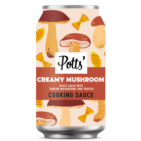 Creamy Mushroom Pasta Sauce with Porcini Mushroom & Truffle 330g Can x 1