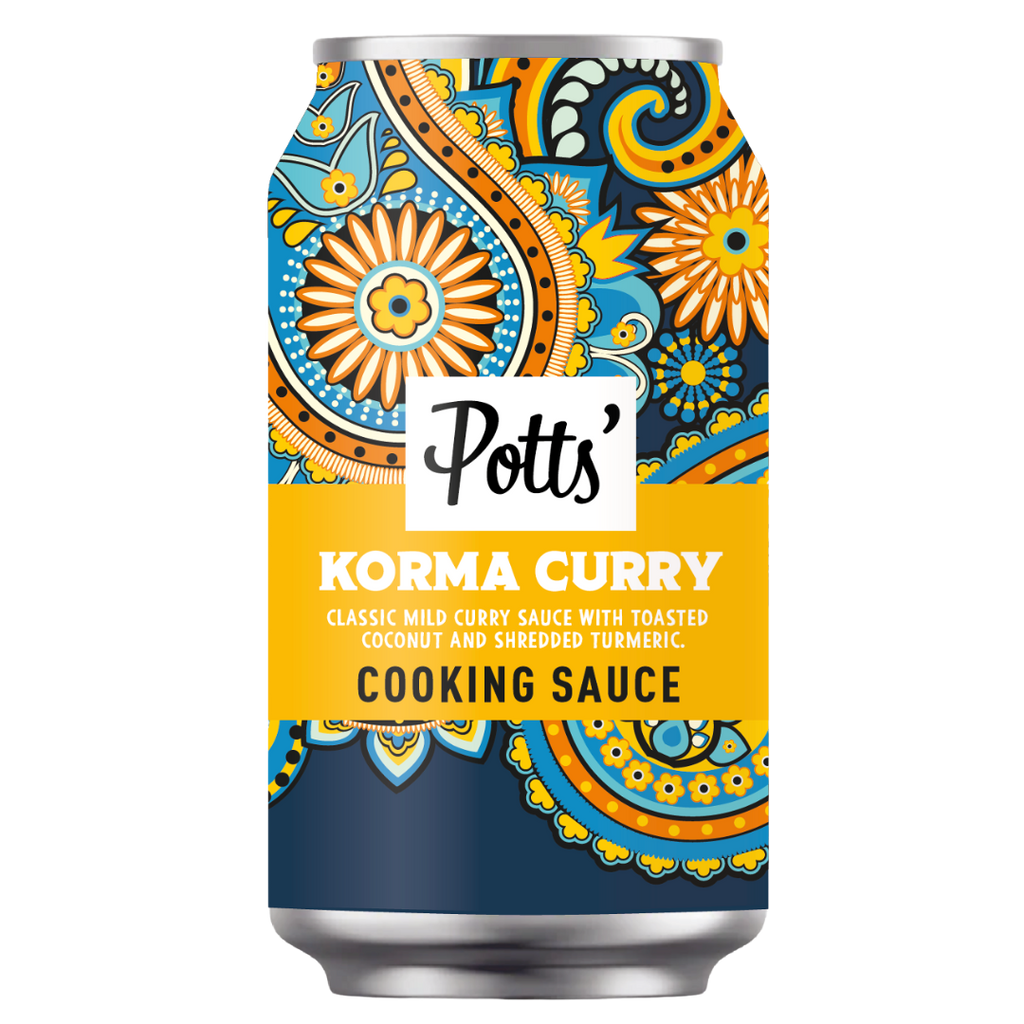 Korma Curry Sauce with Toasted Coconut & Shredded Turmeric 330g Can x 1