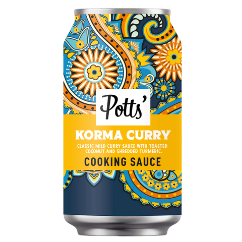 Korma Curry Sauce with Toasted Coconut & Shredded Turmeric 330g Can x 1