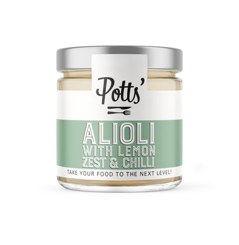 Potts Alioli with Lemon Zest & Chilli 180g x 1