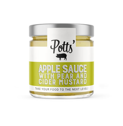 Potts Apple Sauce with Pear & Cider Mustard 195g x 1