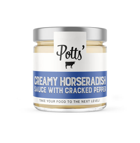 Creamy Hot Horseradish Sauce with Cracked Pepper 180g